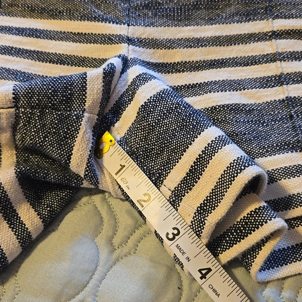 Striped Blue and White Shorts the Riviera Short from Loft - Picture 6 of 7